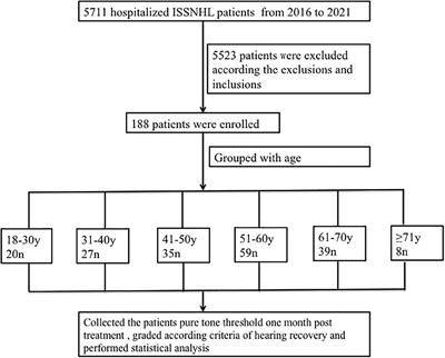 Idiopathic Sudden Sensorineural Hearing Loss in Different Ages: Prognosis of Patients With Initial Total Hearing Loss